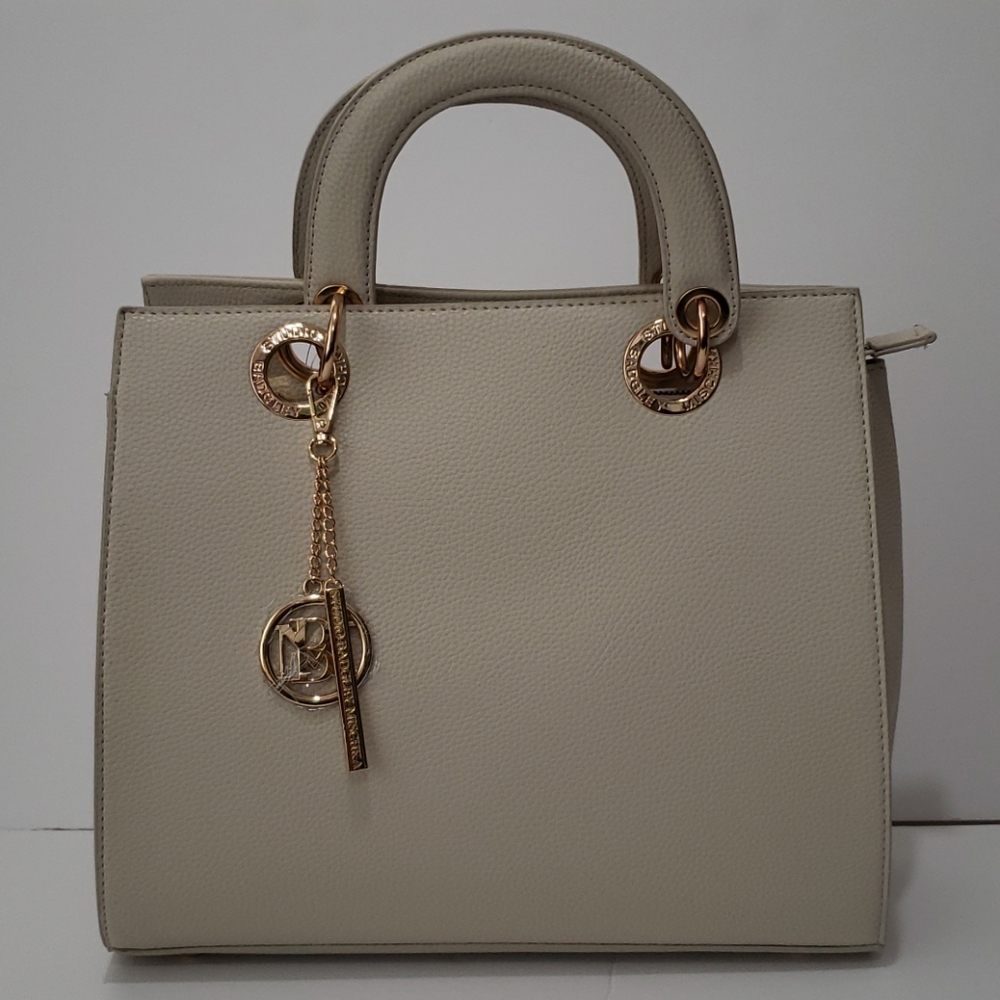 Badgley Mischka Studio Big Logo Eyelet Tote